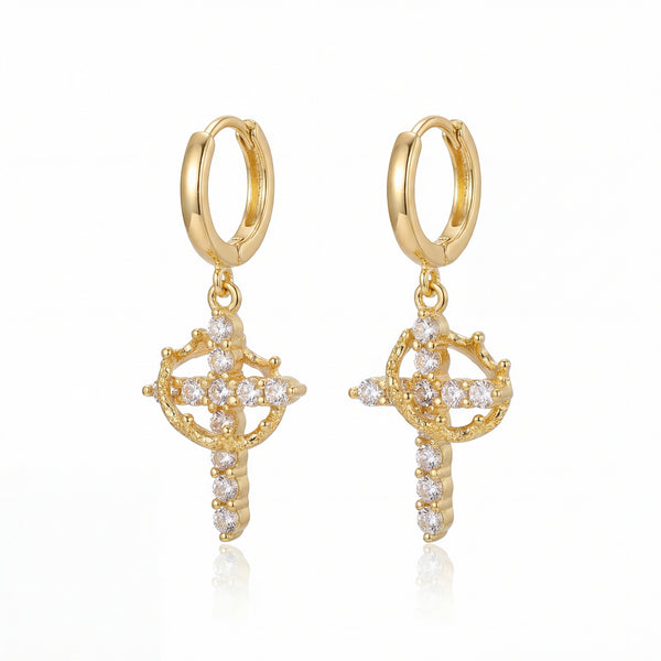 Divina Uhani Križ s Krono